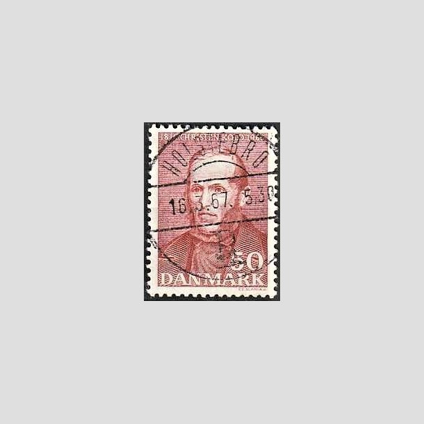 FRIMRKER DANMARK | 1966 - AFA 444 - Christen Kold - 50 re brunrd - Pragt Stemplet