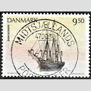 FRIM�RKER DANMARK | 1993 - AFA 1048 - Sejlskibe - 9,50 Kr. flerfarvet - Pragt Stemplet