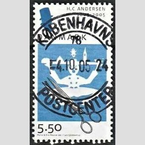 FRIM�RKER DANMARK | 2005 - AFA 1423 - H.C. Andersen - 5,50 Kr. Saks og klip - Pragt Stemplet