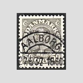 FRIMRKER DANMARK | 1934 - AFA 209 - Chr. X 50 re gr - Lux Stemplet Aalborg