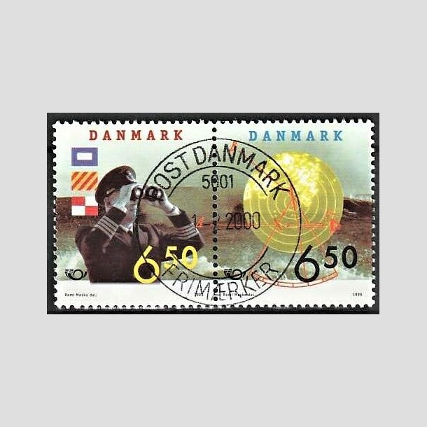 FRIMRKER DANMARK | 1998 - AFA 1181,1182 - 28 maj Sfart - 6,50 + 6,50 Kr. par flerfarvet - Lux Stemplet