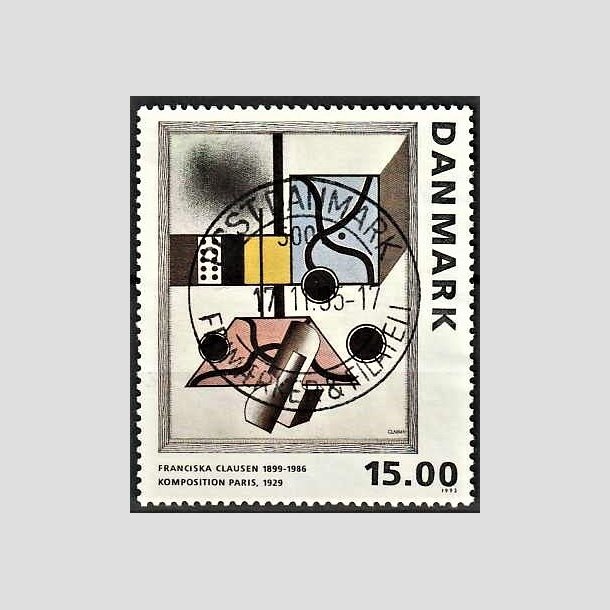 FRIMRKER DANMARK | 1993 - AFA 1058 - Maleriserie 6. - 15,00 Kr. Franciska Clausen - Pragt Stemplet