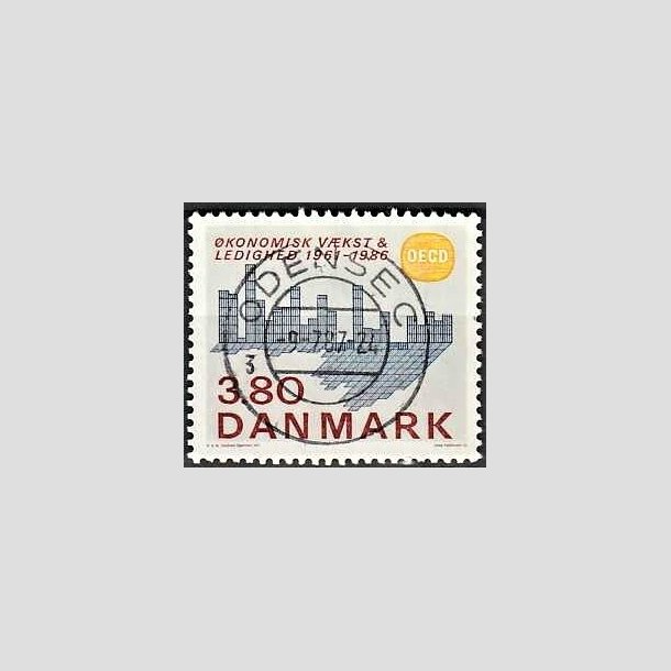 FRIMRKER DANMARK | 1986 - AFA 875 - OEDC 25 r - 3,80 Kr. flerfarvet - Pragt Stemplet