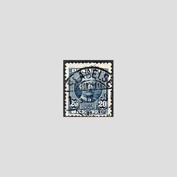 FRIMRKER DANMARK | 1907 - AFA 56 - Frederik VIII 20 re bl - Lux Stemplet