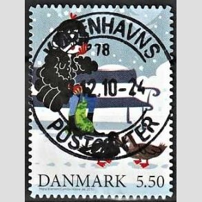 FRIMRKER DANMARK | 2010 - AFA 1636Ea - Vintereventyr - 5,50 Kr. flerfarvet - Pragt Stemplet