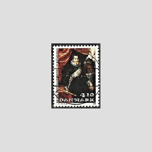 FRIMRKER DANMARK | 1988 - AFA 904 - Christian d. IV - 4,10 Kr. flerfarvet - Pragt Stemplet