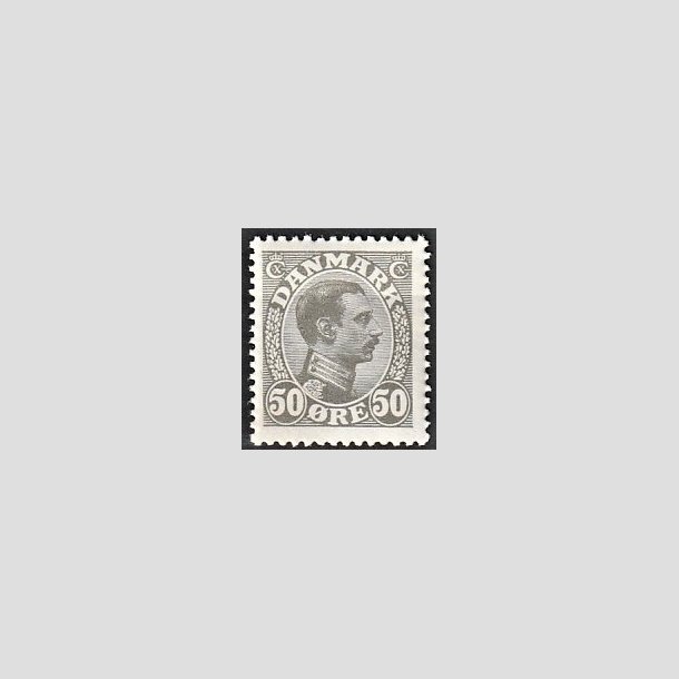 FRIMRKER DANMARK | 1921-22 - AFA 129a - Chr. X 50 re gr - Postfrisk