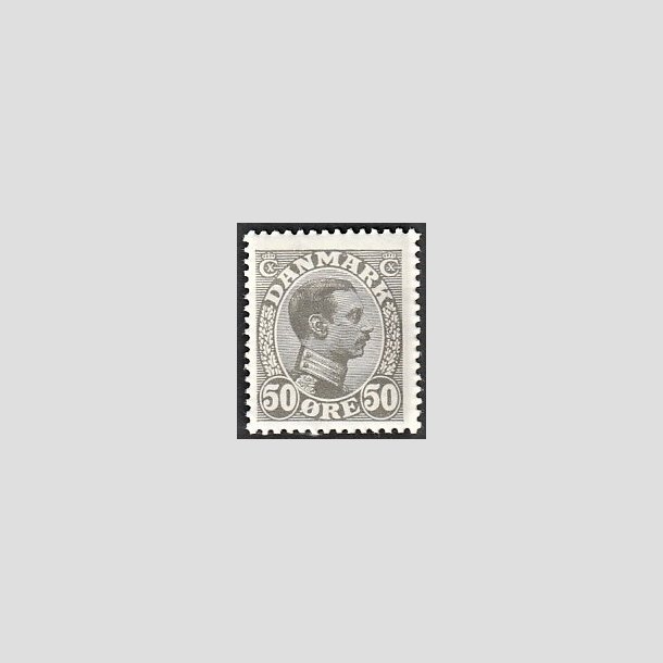 FRIMRKER DANMARK | 1921-22 - AFA 129a - Chr. X 50 re gr - Postfrisk