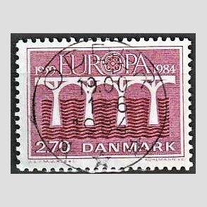 FRIM�RKER DANMARK | 1984 - AFA 803 - Europam�rker - 2,70 Kr. r�d - Pragt Stemplet