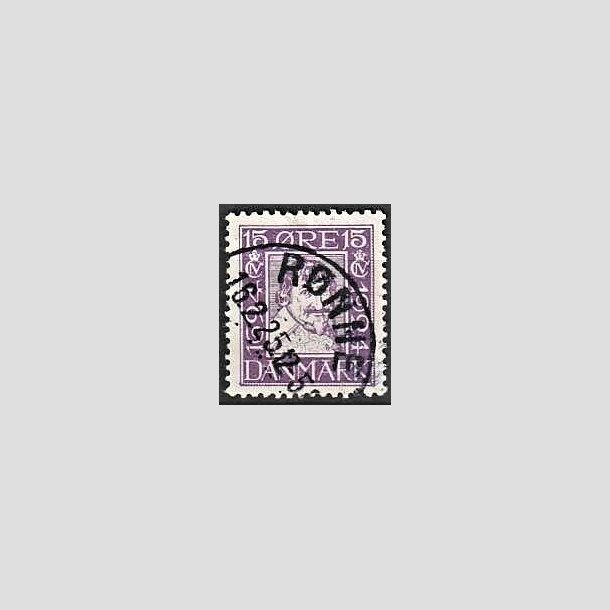 FRIMRKER DANMARK | 1924 - AFA 138 - Postjubilum 15 re violet - Lux Stemplet