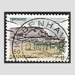 FRIM�RKER DANMARK | 1977 - AFA 639 - Lansdel Sydjylland - 150 �re flerfarvet - Pragt Stemplet K�benhavn