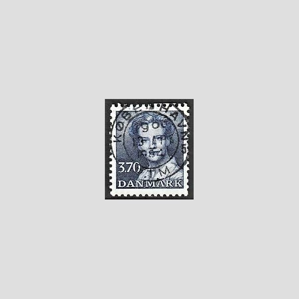 FRIMRKER DANMARK | 1984 - AFA 792 - Dronning Margrethe - 3,70 Kr. bl - Pragt Stemplet