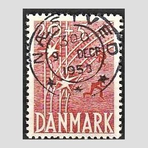 FRIM�RKER DANMARK | 1947 - AFA 300 - Modstandsbev�gelsen - 20 + 5 �re r�d - Pragt Stemplet