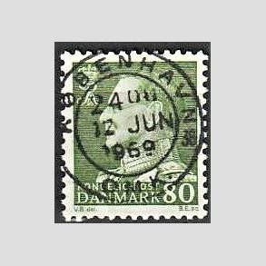 FRIMRKER DANMARK | 1967 - AFA 462F - Fr. IX 80 re grn - Lux Stemplet