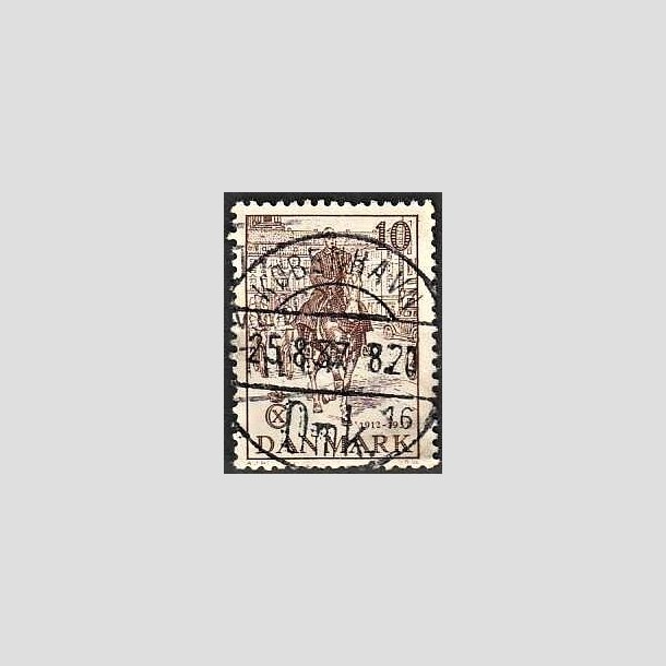 FRIMRKER DANMARK | 1937 - AFA 240 - Chr. X 25 re jubilum 10 re brun - Lux Stemplet Kbenhavn