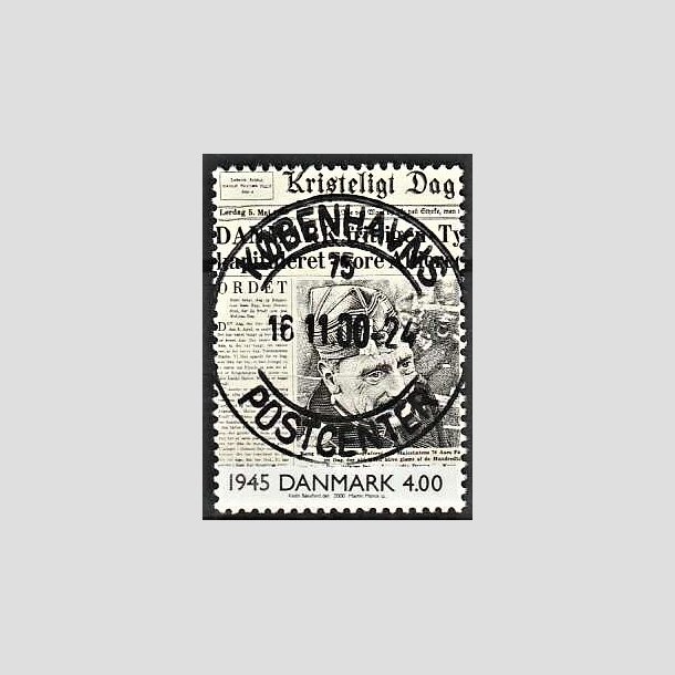 FRIMRKER DANMARK | 2000 - AFA 1257 - 1900 tallet serie 3 - 4,00 Kr. flerfarvet - Pragt Stemplet