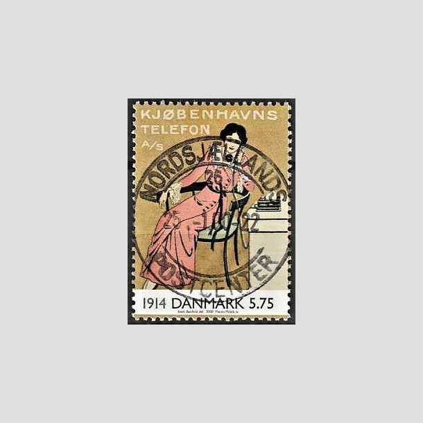 FRIMRKER DANMARK | 2000 - AFA 1238 - 1900-tallet serie 1 - 5,75 Kr. flerfarvet - Pragt Stemplet