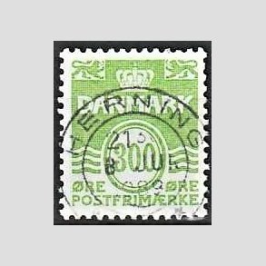 FRIM�RKER DANMARK | 1989 - AFA 923 - B�lgelinie - 300 �re lysgr�n - Pragt Stemplet