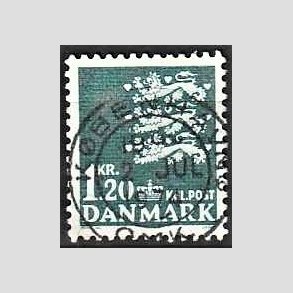 FRIMRKER DANMARK | 1971 - AFA 515 - Rigsvben 1,20 Kr. grnbl - Lux Stemplet