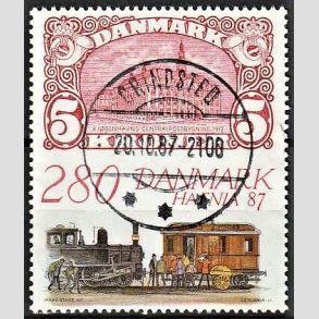 FRIMRKER DANMARK | 1987 - AFA 888 - Hafnia 87 - 2,80 Kr. flerfarvet - Lux Stemplet