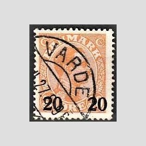 FRIMRKER DANMARK | 1926 - AFA 152 - 20 20/30 re orange Chr. X provisorier - Lux Stemplet
