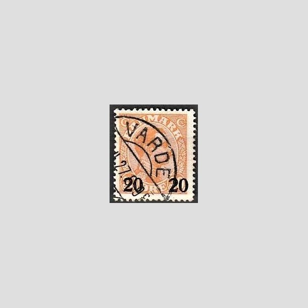 FRIMRKER DANMARK | 1926 - AFA 152 - 20 20/30 re orange Chr. X provisorier - Lux Stemplet