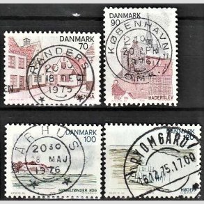 FRIM�RKER DANMARK | 1975 - AFA 597-600 - S�nderjylland - 70-120 �re i s�t - Pragt Stemplet