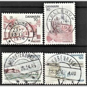 FRIM�RKER DANMARK | 1975 - AFA 597-600 - S�nderjylland - 70-120 �re i s�t - Pragt Stemplet