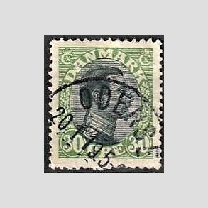 FRIMRKER DANMARK | 1918-20 - AFA 103 - 2K - Chr. X 30 re grn/sort - Lux Stemplet
