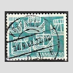 FRIM�RKER DANMARK | 1969 - AFA 479 - Foreningen Norden 50 �r - 90 �re lysbl� - Lux Stemplet