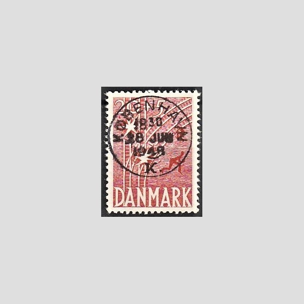 FRIMRKER DANMARK | 1947 - AFA 300 - Modstandsbevgelsen - 20 + 5 re rd - Pragt Stemplet