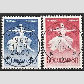 FRIM�RKER DANMARK | 1962 - AFA 406,438 - Ballet og musik - 60/50 �re - Pragt Stemplet