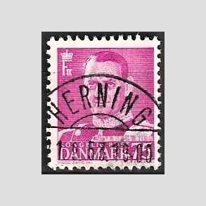 FRIMRKER DANMARK | 1948-50 - AFA 314 - Fr. IX 75 re rdlilla - Lux Stemplet Herning