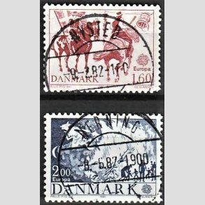FRIM�RKER DANMARK | 1981 - AFA 727,728 - Folklore - 1,60, 2,00 Kr. - Pragt Stemplet