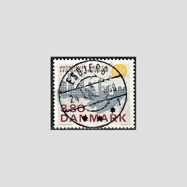 FRIMRKER DANMARK | 1986 - AFA 875 - OEDC 25 r - 3,80 Kr. flerfarvet - Pragt Stemplet Esbjerg