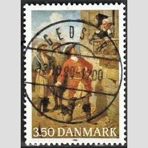 FRIMRKER DANMARK | 1990 - AFA 978 - Tordenskiold 300 ret - 3,50 Kr. flerfarvet - Pragt Stemplet Gedser