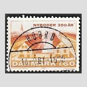 FRIM�RKER DANMARK | 1981 - AFA 726 - Nyboder 350 �r - 1,60 Kr. flerfarvet - Pragt Stemplet Hobro