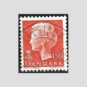 FRIMRKER DANMARK | 1981 - AFA 721 - Dronning Margrethe - 150 re orange - Pragt Stemplet