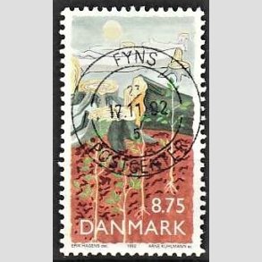 FRIM�RKER DANMARK | 1992 - AFA 1022 - Natur, Milj� og udvikling - 8,75 Kr. flerfarvet - Pragt Stemplet