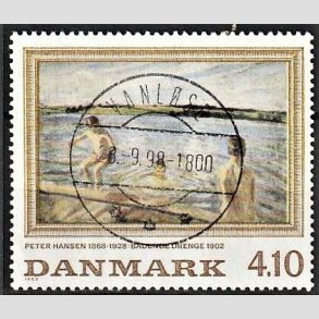 FRIMRKER DANMARK | 1988 - AFA 921 - Peter Hansen - 4,10 Kr. flerfarvet - Pragt Stemplet