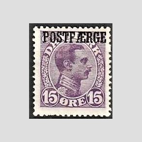 FRIMRKER DANMARK | 1919-20 - AFA 2 - 15 re violet Postfrge - Ubrugt