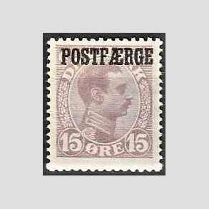 FRIMRKER DANMARK | 1919-20 - AFA 2a - 15 re matlilla Postfrge - Ubrugt