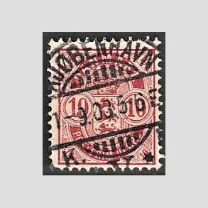 FRIM�RKER DANMARK | 1895 - AFA 35C - 10 �re r�d - Lux Stemplet