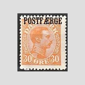 FRIMRKER DANMARK | 1922-26 - AFA 6 - 30 re orange Postfrge - Ubrugt