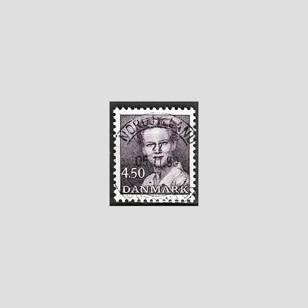 FRIMRKER DANMARK | 1990 - AFA 957 - Dronning Margrethe - 4,50 Kr. mrkviolet - Pragt Stemplet