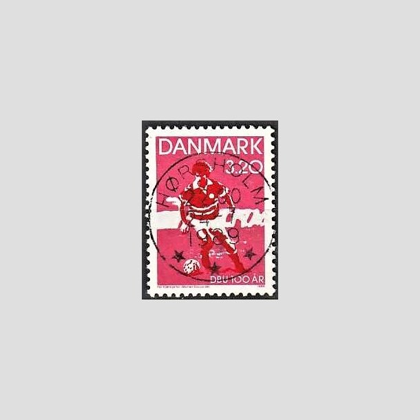 FRIMRKER DANMARK | 1989 - AFA 935 - DBU 100 r - 3,20 Kr. rd/sort - Pragt Stemplet