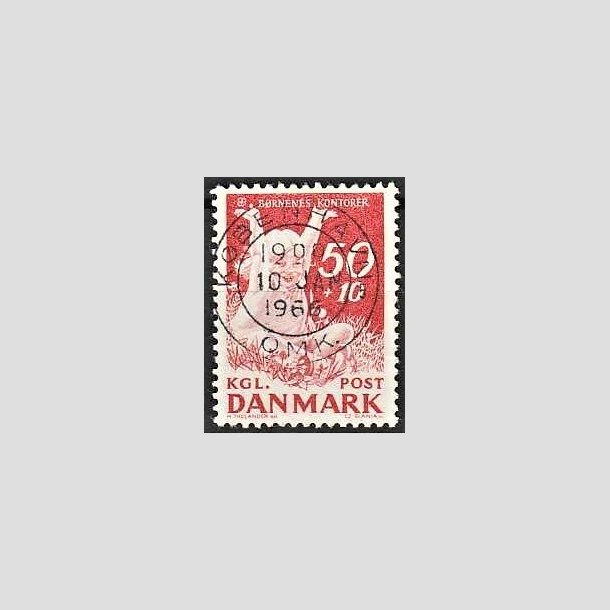 FRIMRKER DANMARK | 1965 - AFA 439F - Brnenes Kontor - 50 + 10 re rd - Lux Stemplet