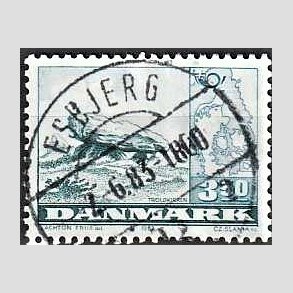 FRIM�RKER DANMARK | 1983 - AFA 770 - F�llesnordisk udgave - 3,50 Kr. bl� - Pragt Stemplet