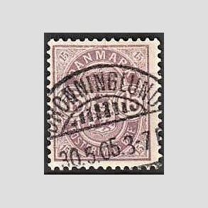 FRIM�RKER DANMARK | 1901-02 - AFA 38 - 15 �re gr�lilla - Lux Stemplet Dronninglund