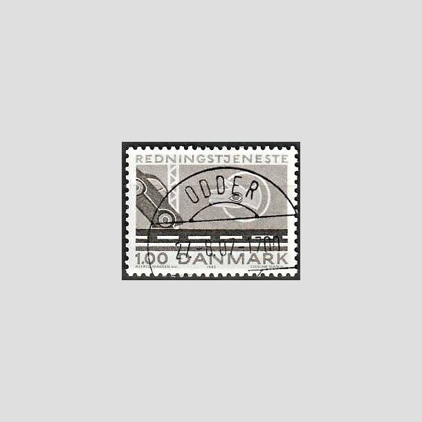 FRIMRKER DANMARK | 1983 - AFA 782 - Redningstjenester - 1,00 Kr. brun - Pragt Stemplet